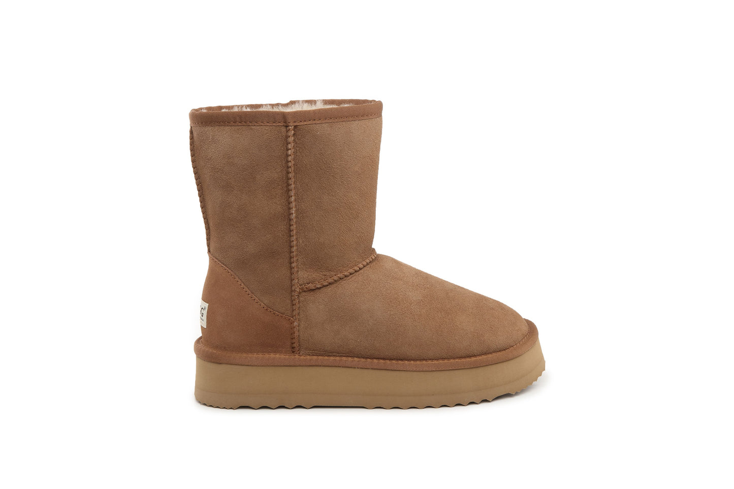 DK096 3/4 Platform Classic Short Australia Sheepskin UGG