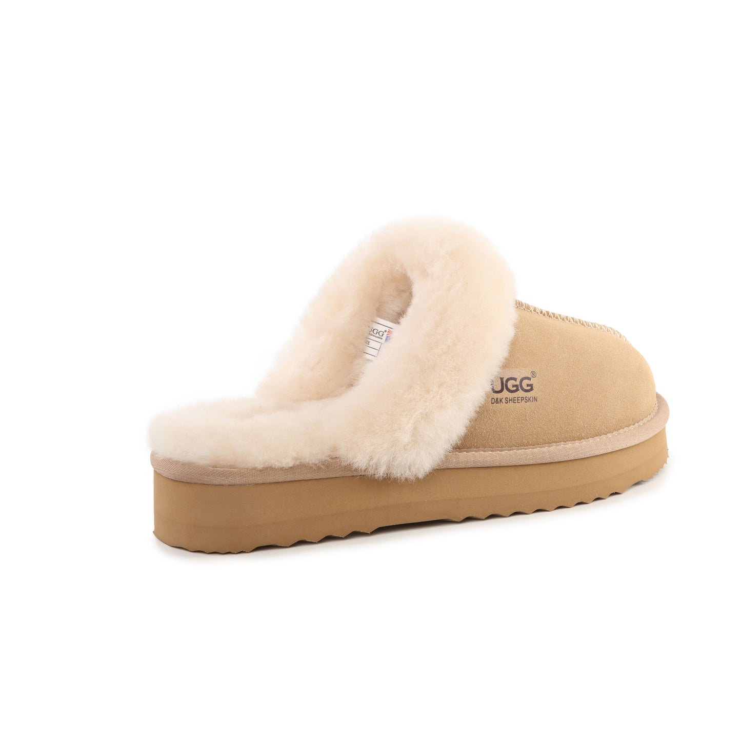 DK083 Platform Sheepskin UGG Slipper