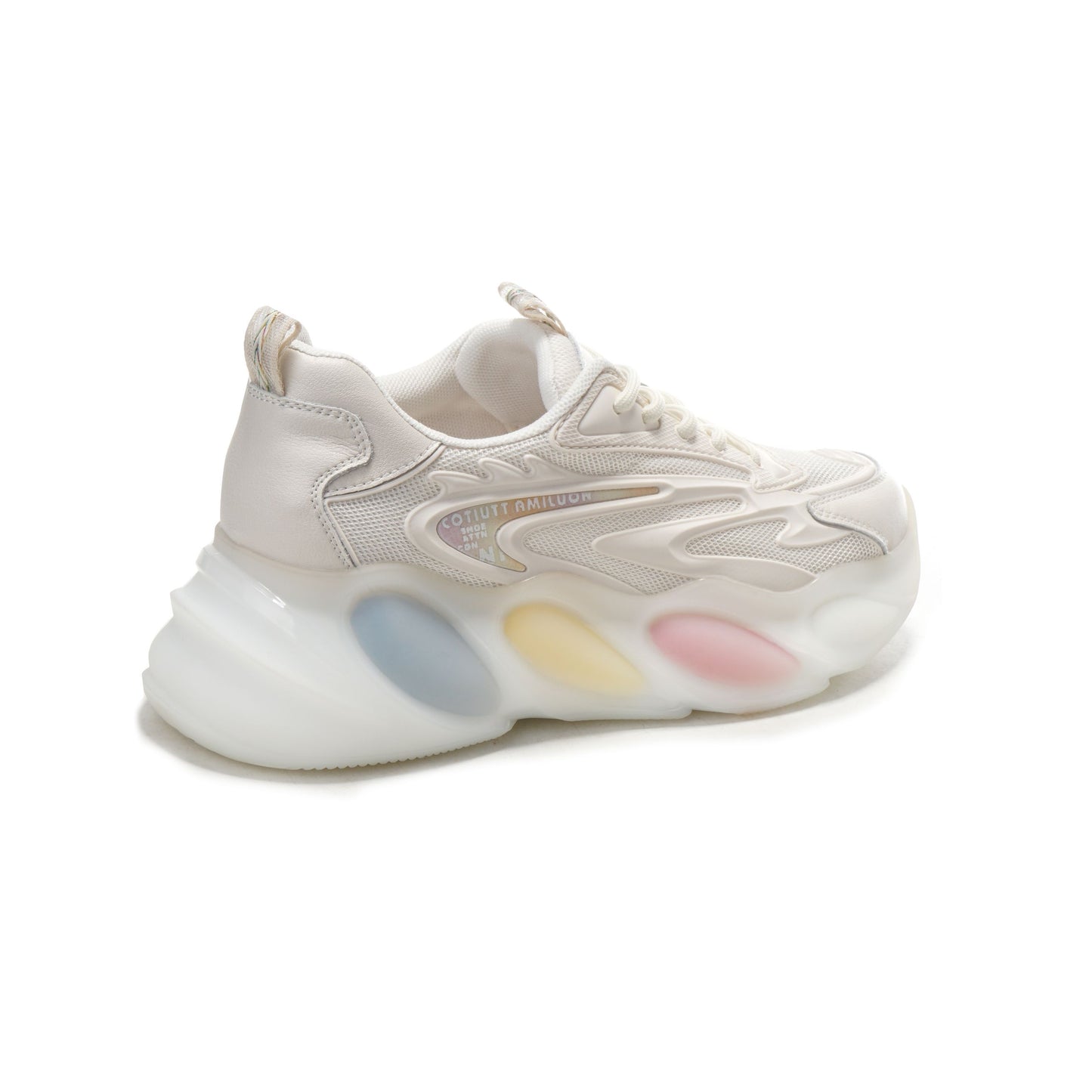 DK1651 White Rainbow Sneaker soft Leather