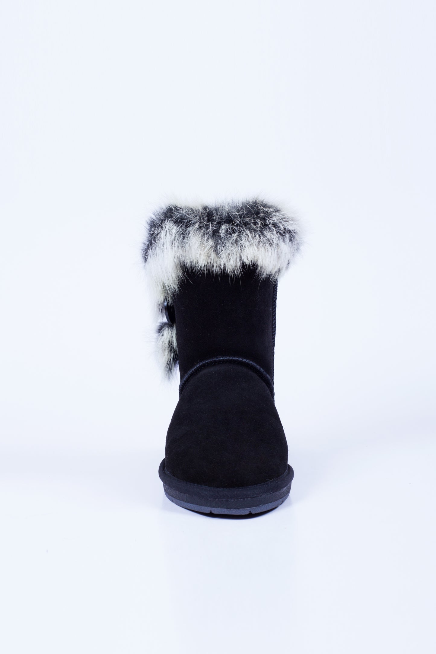 Auz004 One Button Rabbit Fur UGG boot