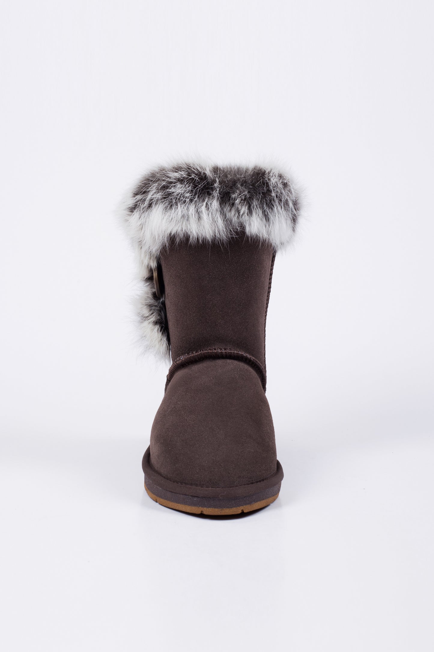 Auz004 One Button Rabbit Fur UGG boot