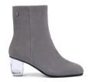 DK334 Tiana Crystal Heel Boot Sheepskin lining zip up