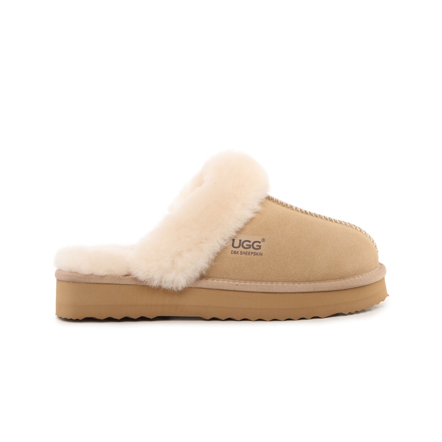 DK083 Platform Sheepskin UGG Slipper