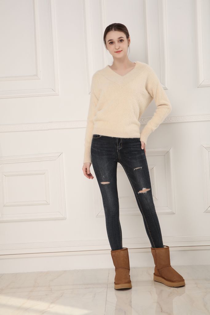 DK096 3/4 Platform Classic Short Australia Sheepskin UGG