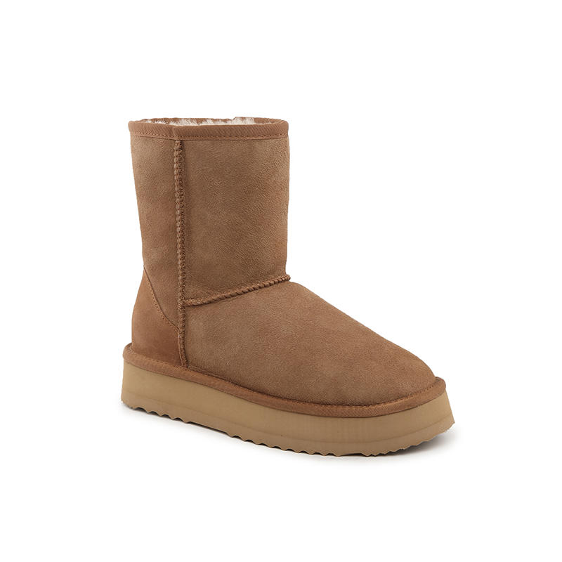 DK096 3/4 Platform Classic Short Australia Sheepskin UGG