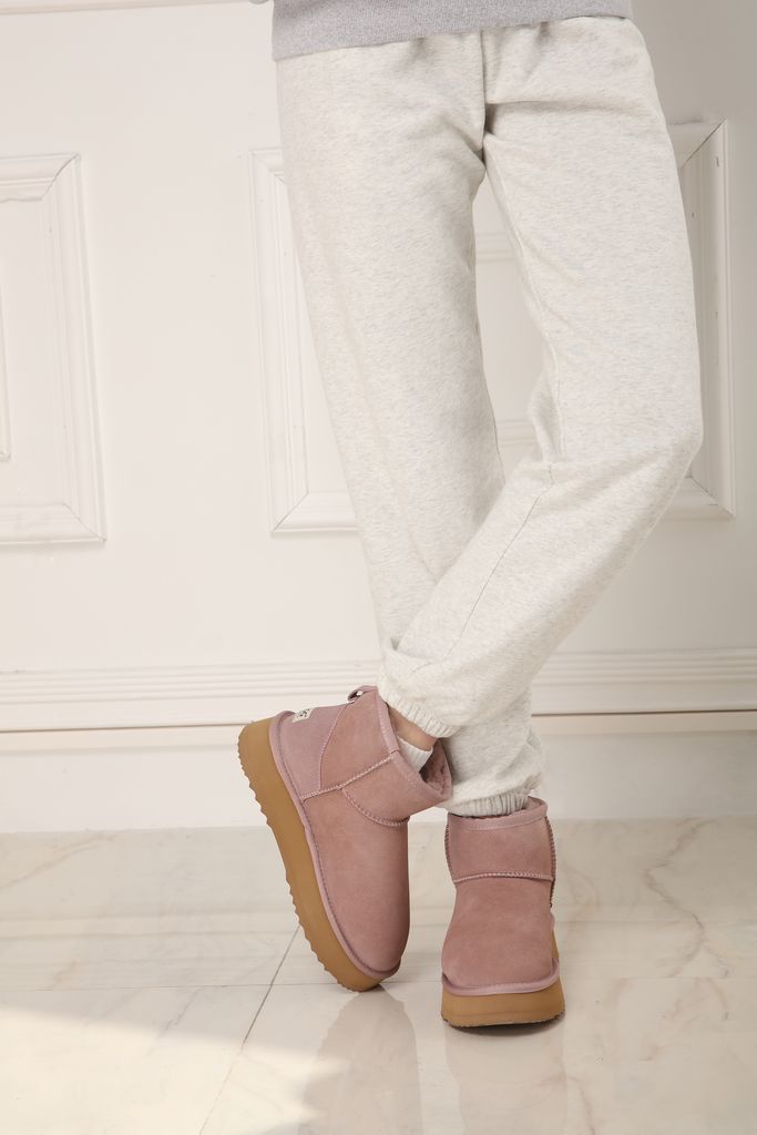 DK095 Classic Mini Platform Austalia sheepskin UGG boot