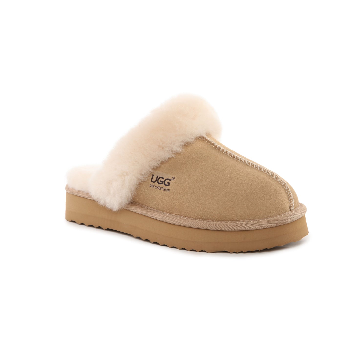 DK083 Platform Sheepskin UGG Slipper