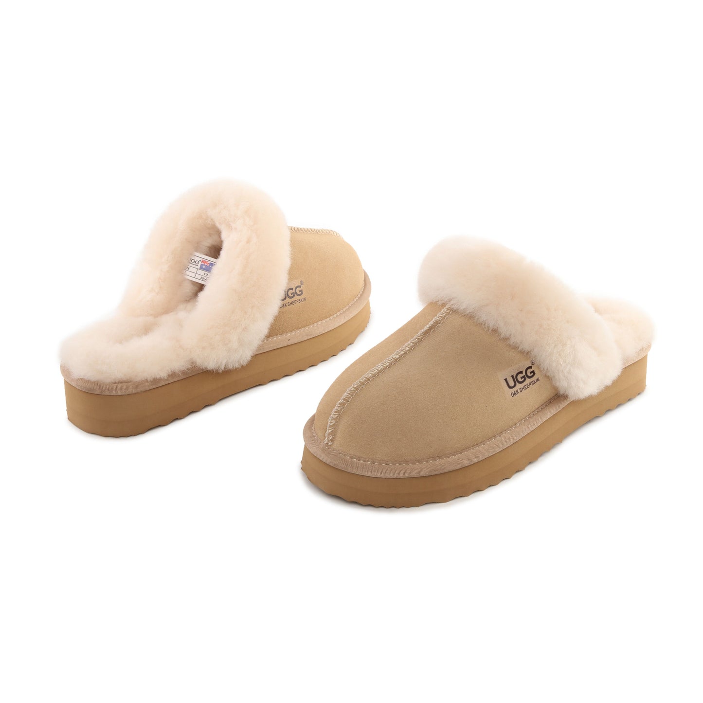 DK083 Platform Sheepskin UGG Slipper