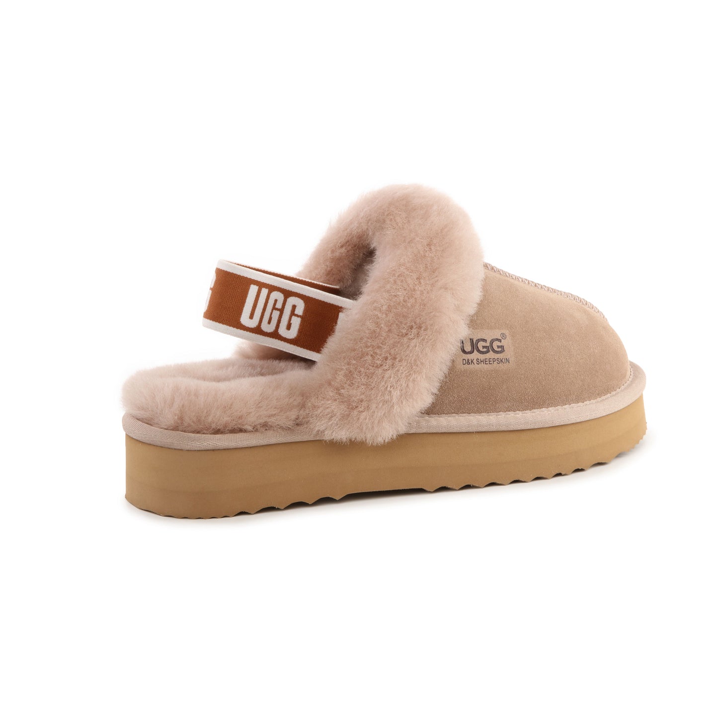 DK092 Cora Platform UGG Slipper Australia Sheepskin