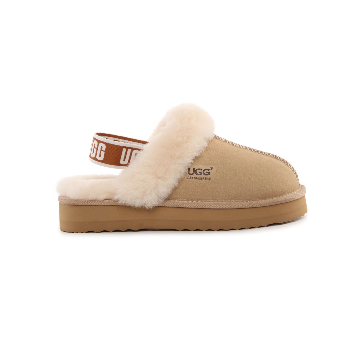 DK092 Cora Platform UGG Slipper Australia Sheepskin