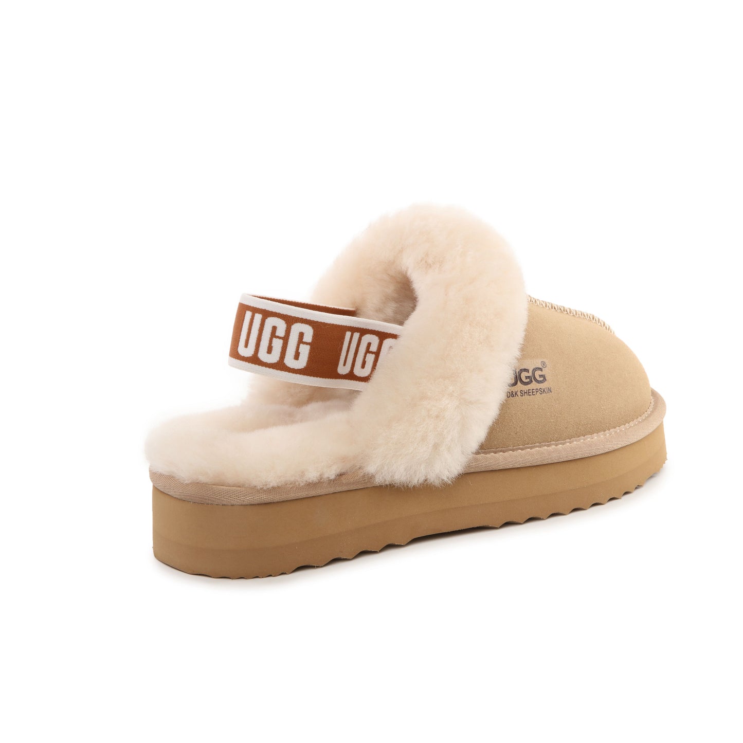 DK092 Cora Platform UGG Slipper Australia Sheepskin