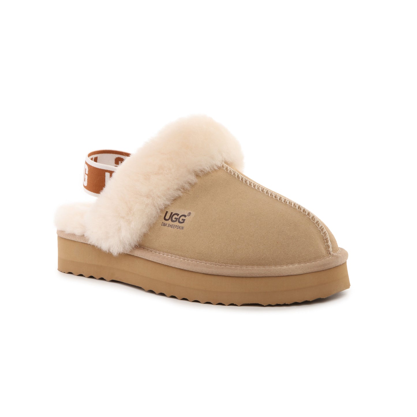 DK092 Cora Platform UGG Slipper Australia Sheepskin