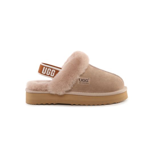 DK092 Cora Platform UGG Slipper Australia Sheepskin