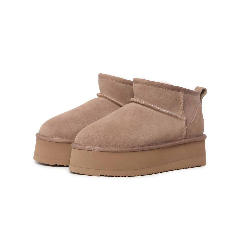 DK094 Ultra Mini Platform Australia Sheepskin UGG BootUGG Boot