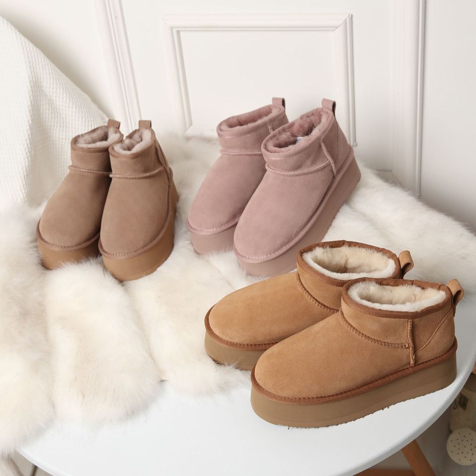 DK094 Ultra Mini Platform Australia Sheepskin UGG BootUGG Boot