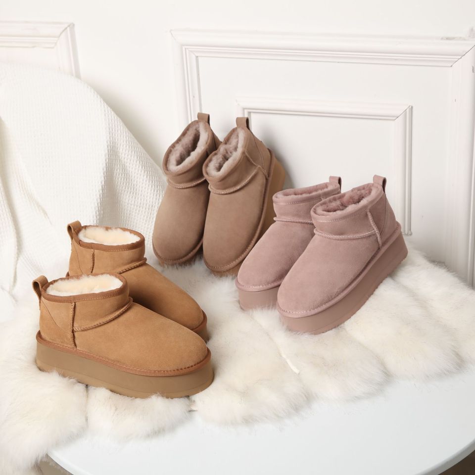 DK094 Ultra Mini Platform Australia Sheepskin UGG BootUGG Boot