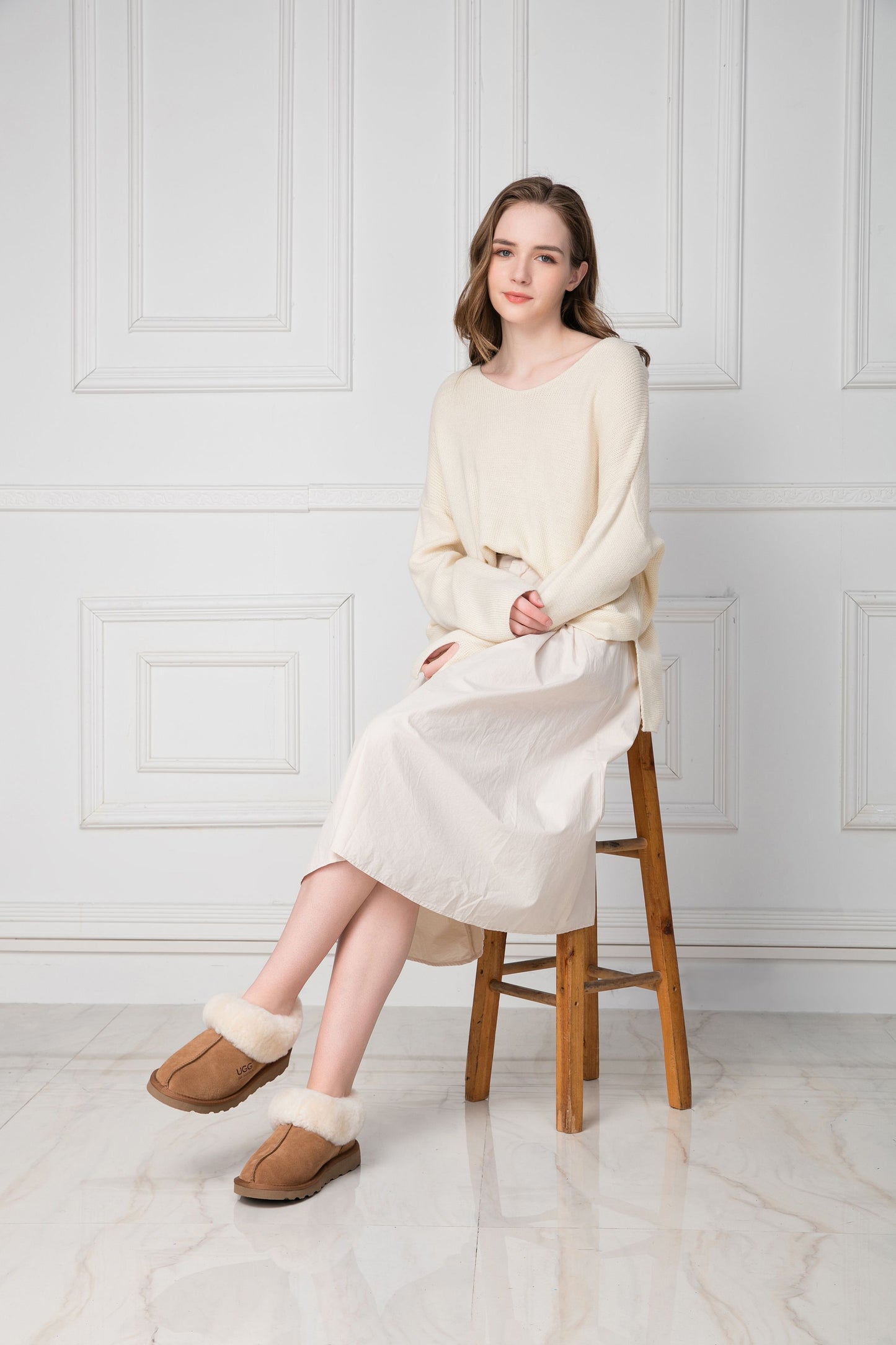 DK101 Rosee Australia sheepskin slipper