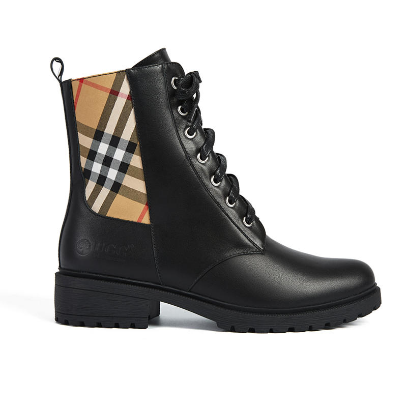 DK357 Dionysus Leather Boot（with Print）