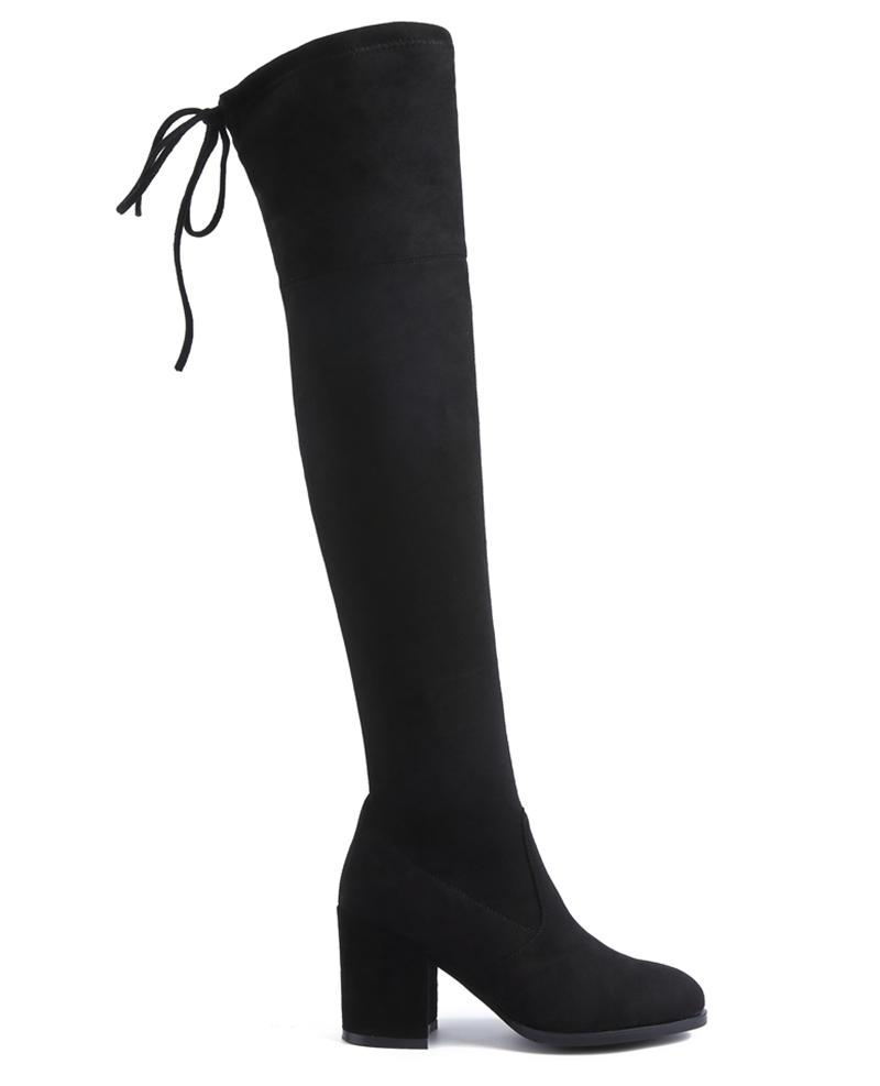 DK341 Aline Over the Knee Stretch Boot
